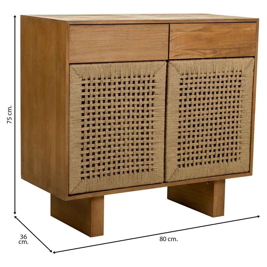 MADURA BUFFET | 2 DOORS | NATURAL 80X36X75CM