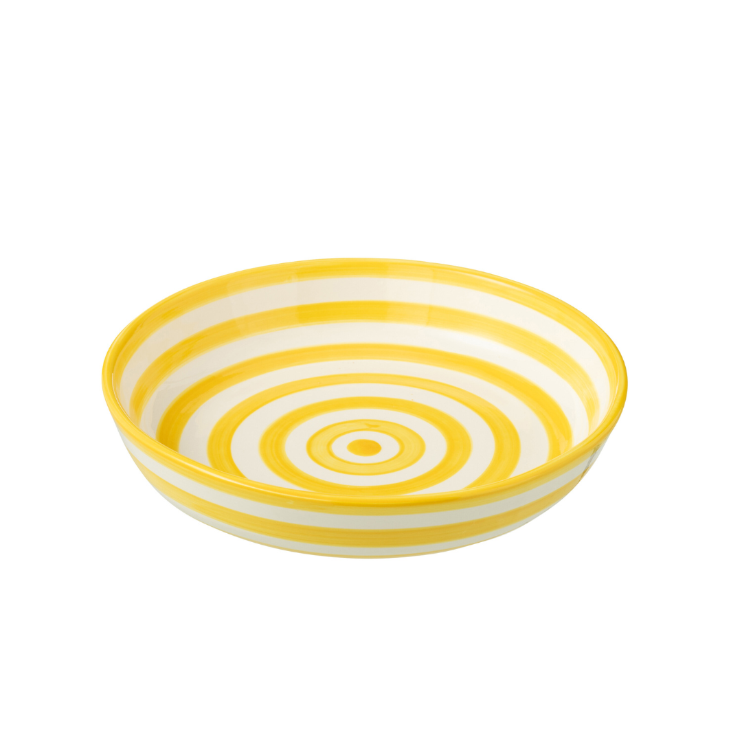 ZUMA STRIPES LOW BOWL | YELLOW 25X6CM