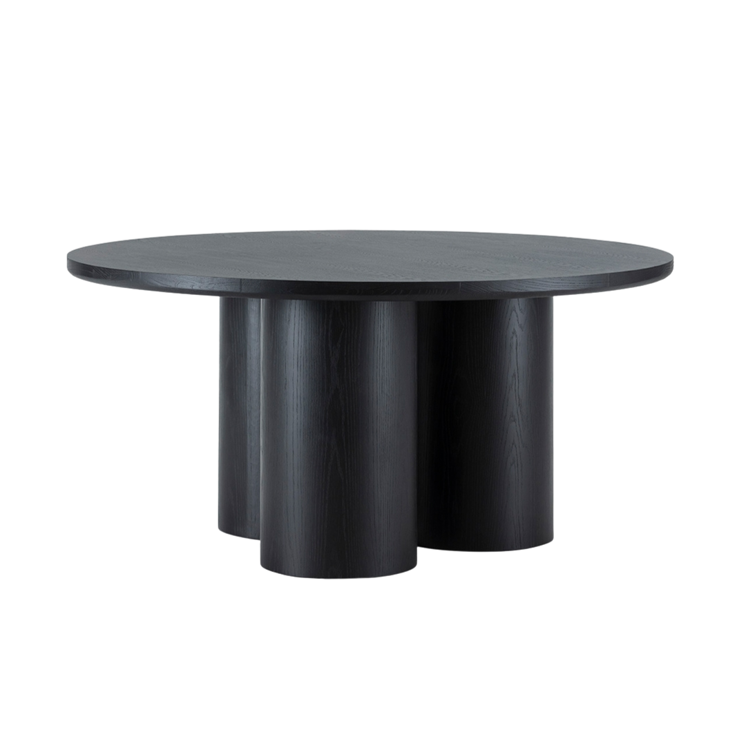 THAI ROUND DINING TABLE | BLACK 160CM