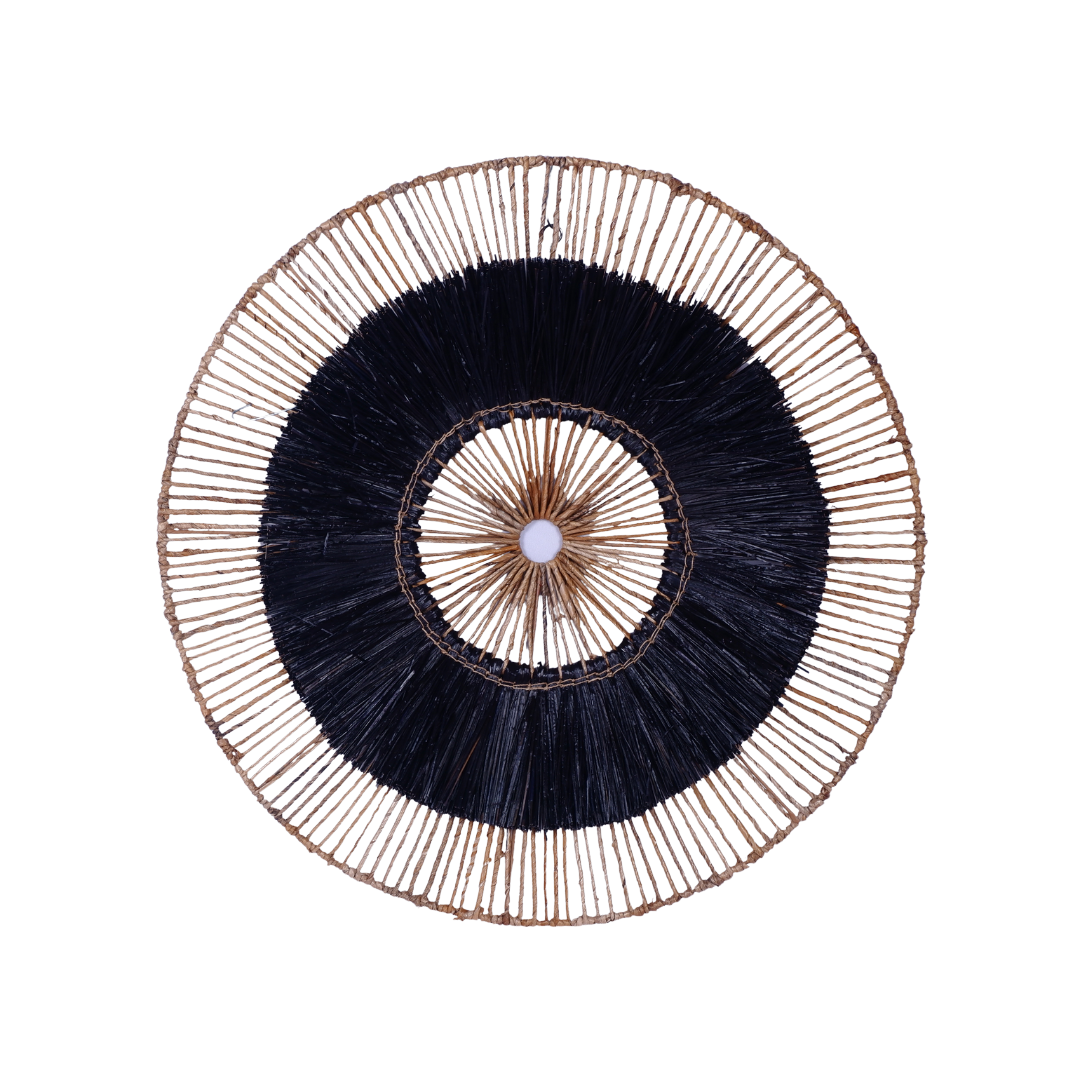 HITAM WALL DECO | BLACK/NATURAL 85CM