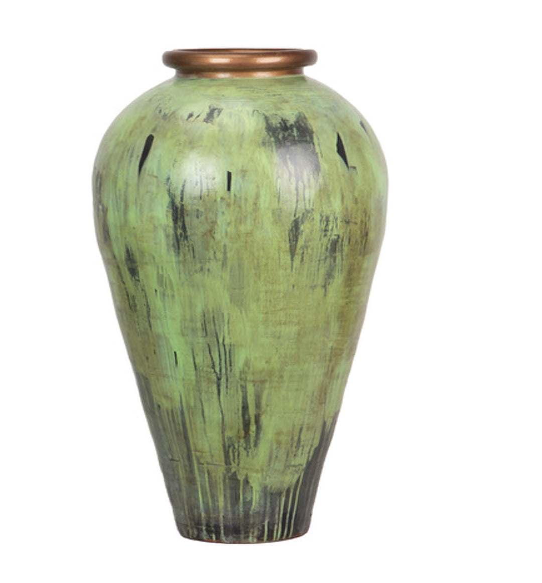 GREEN TERRACOTA VASE | 60X100CM