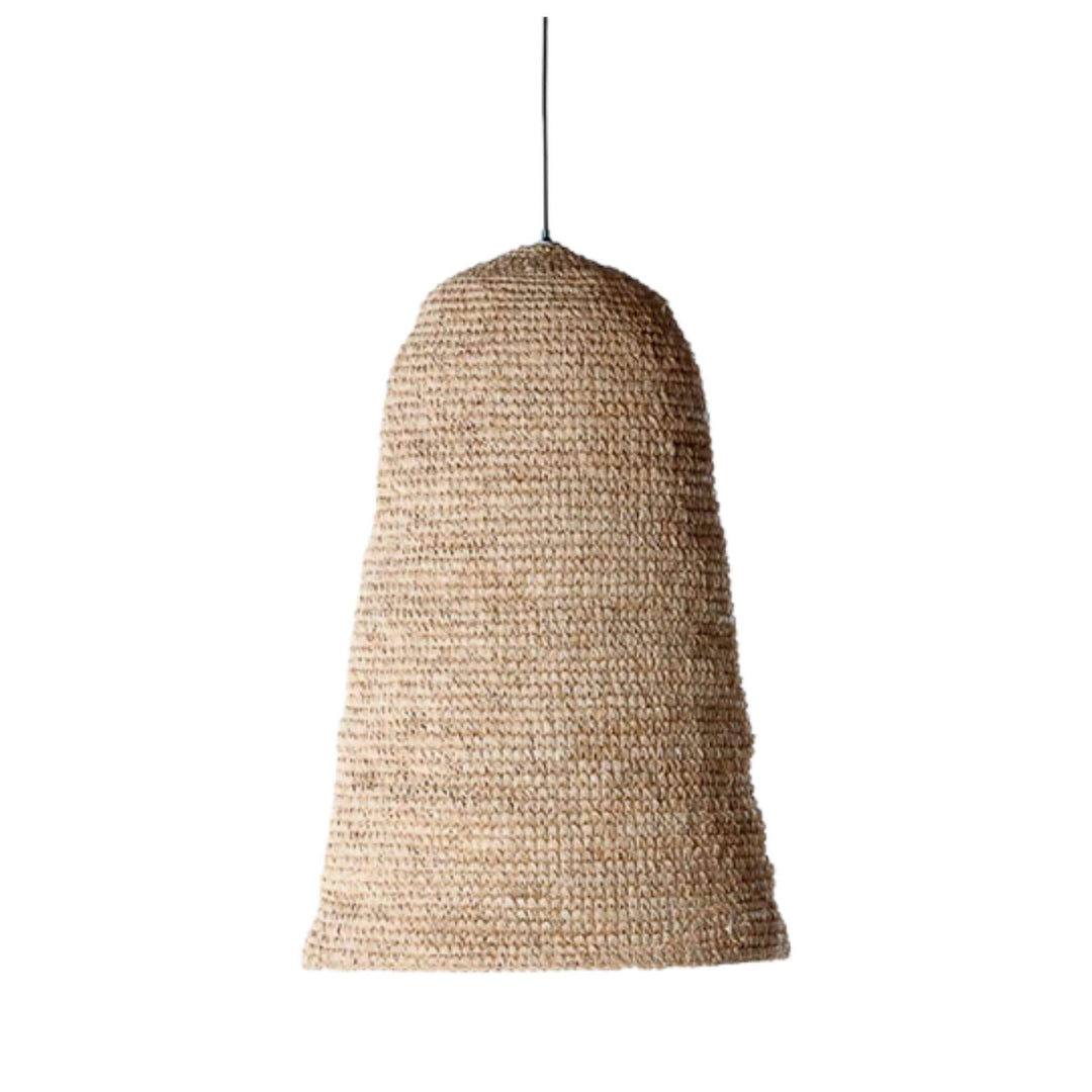 Woven Tahaa Sisal Lamp on a white background