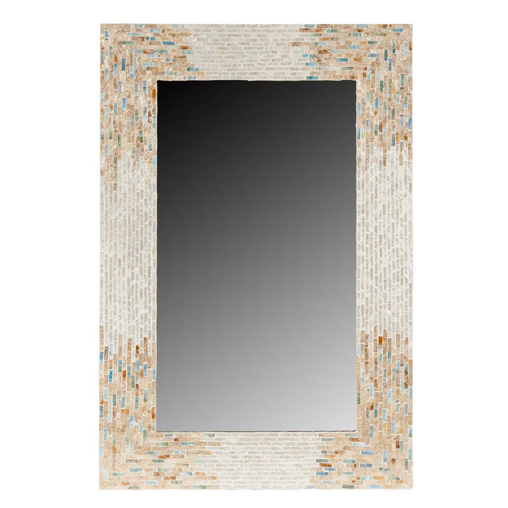 AMIRA MIRROR | BROWN CAPIZ 91X61CM