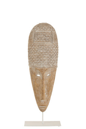 FRAILES WOOD STAND MASK | 23.5X12X64.5CM