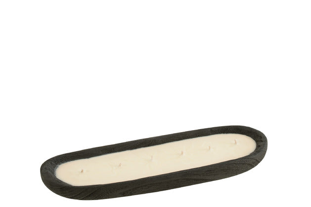 VALE CANDLE BLACK | "S" 46X17X5CM