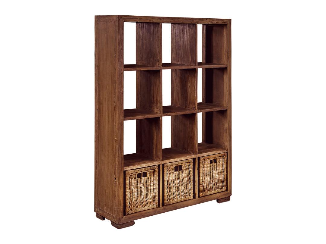 DELOS - TEAK WOOD SHELF 3X4