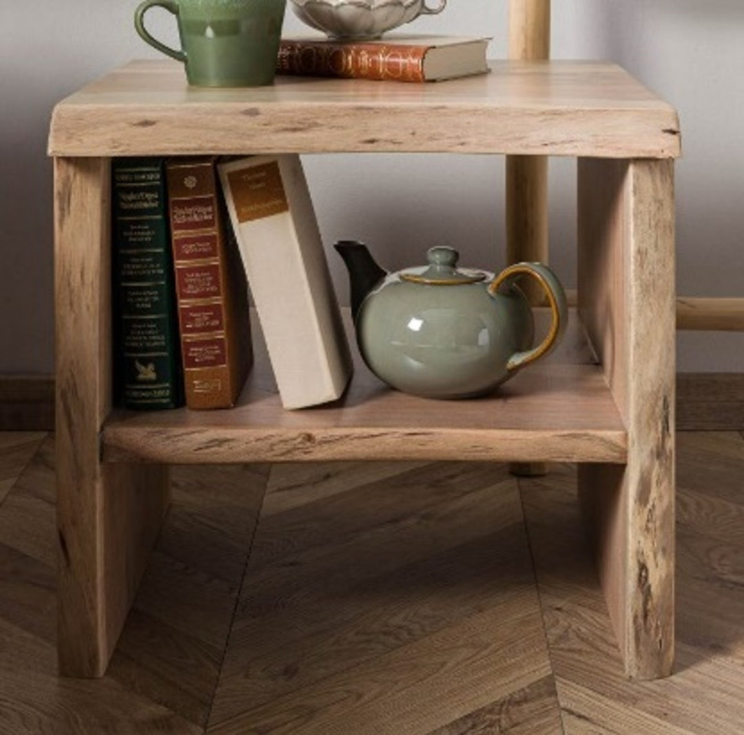 ACACIA EDGE SIDE TABLE | 45X40X45CM