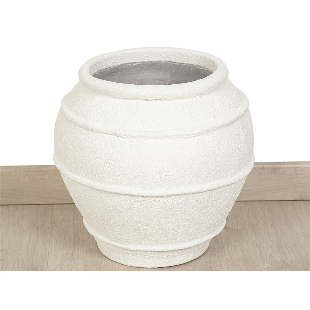 EGADA WHITE TERRACOTA VASE