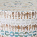 ADELA STOOL -WHITE CAPIZ-