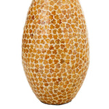 AMIRA VASE -YELLOW CAPIZ-