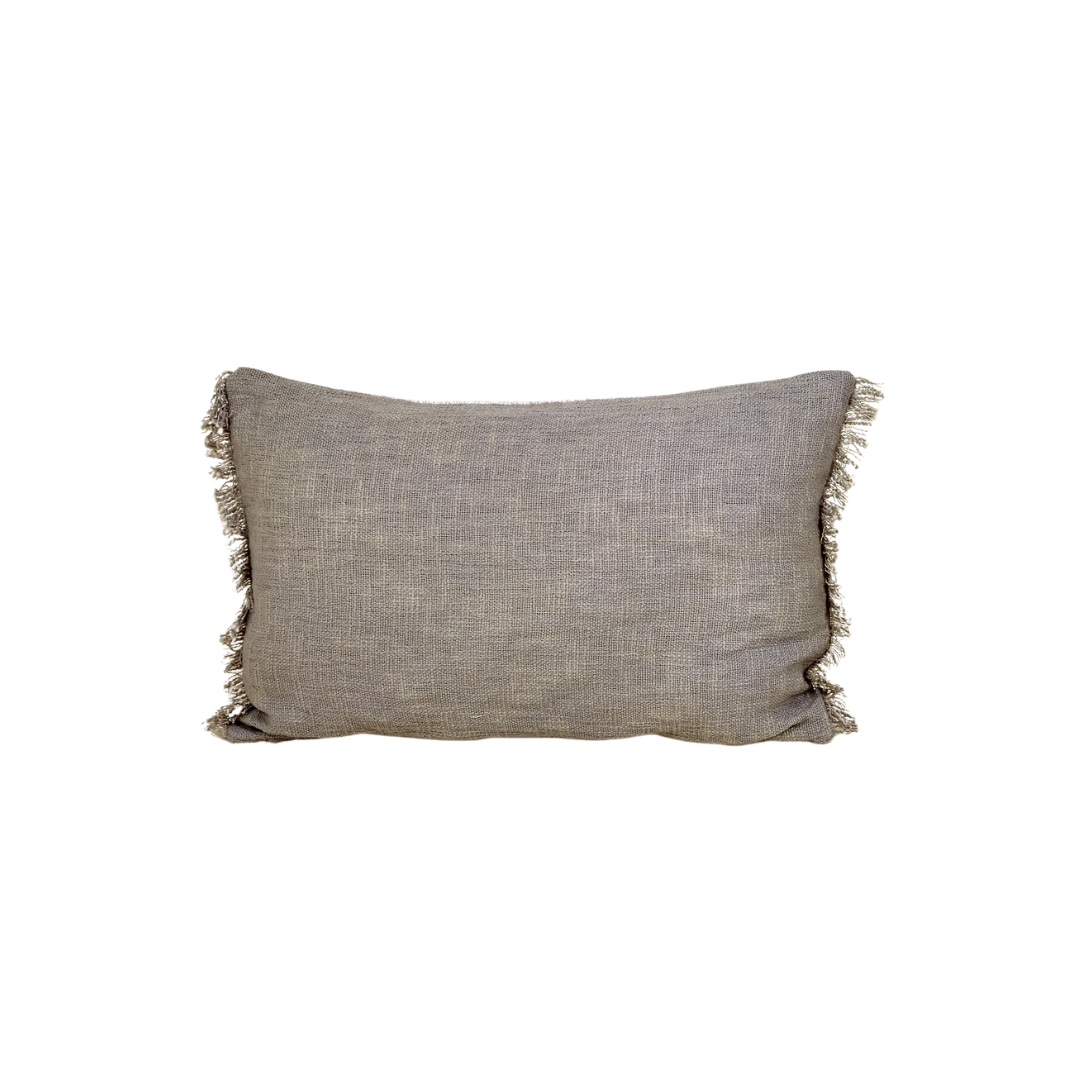 PRANA COTTON CUSHION | GREY 40X60CM