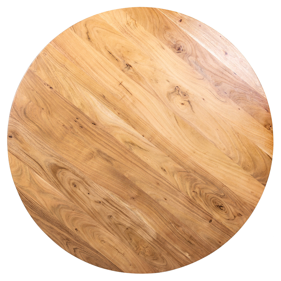 BAHIA ROUND DINING TABLE | BLACK 130X77CM