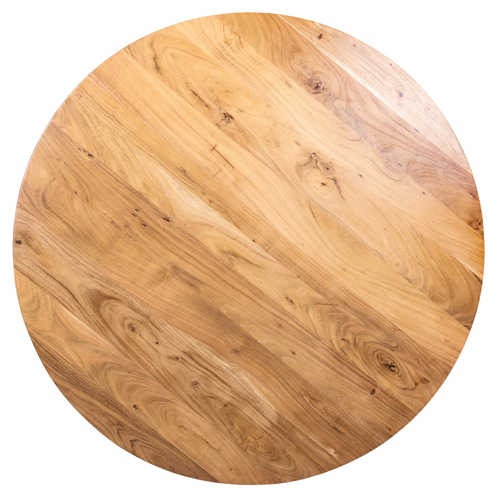 BAHIA ROUND DINING TABLE | BLACK 130X77CM