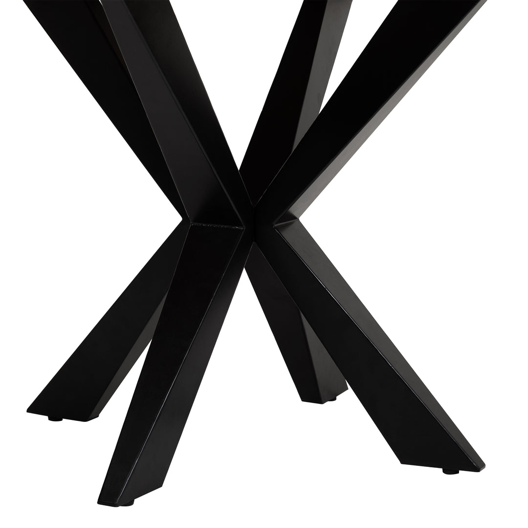 BAHIA ROUND DINING TABLE | BLACK 130X77CM