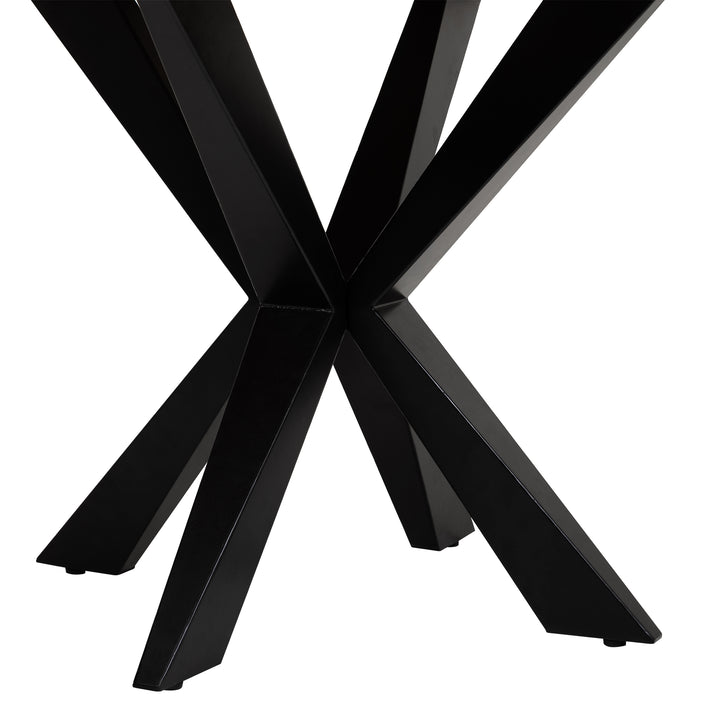 BAHIA ROUND DINING TABLE | BLACK 130X77CM