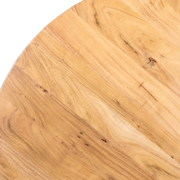 BAHIA ROUND DINING TABLE | BLACK 130X77CM