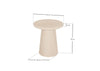 LUNA MICROCEMENT ROUND COFFEE TABLE  | BEIGE