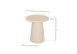 LUNA MICROCEMENT ROUND COFFEE TABLE  | BEIGE