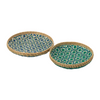 TAZIRIT BAMBOO TRAY | BLUE