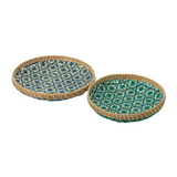 TAZIRIT BAMBOO TRAY | BLUE