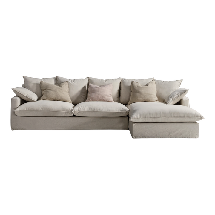 Overhead view of Sicilia Sofa showing spacious seating.