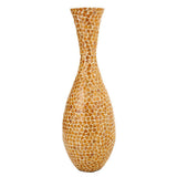 AMIRA VASE -YELLOW CAPIZ-