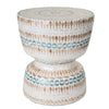 ADELA STOOL -WHITE CAPIZ-
