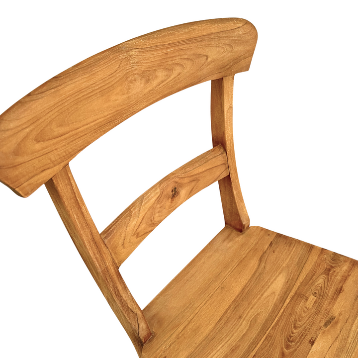 BATAUGA TEAK ROUND DINING CHAIR | 44X50X85CM
