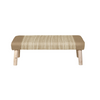 AURA JUTE BENCH | NATURAL /WHITE 120X40X40CM