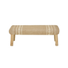 ASHRAM JUTE BENCH | NATURAL /WHITE 120X40X40CM