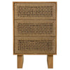 MADURA BEDSIDE TABLE | 3 DOORS | NATURAL 45X36X65CM