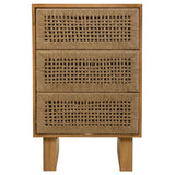 MADURA BEDSIDE TABLE | 3 DOORS | NATURAL 45X36X65CM