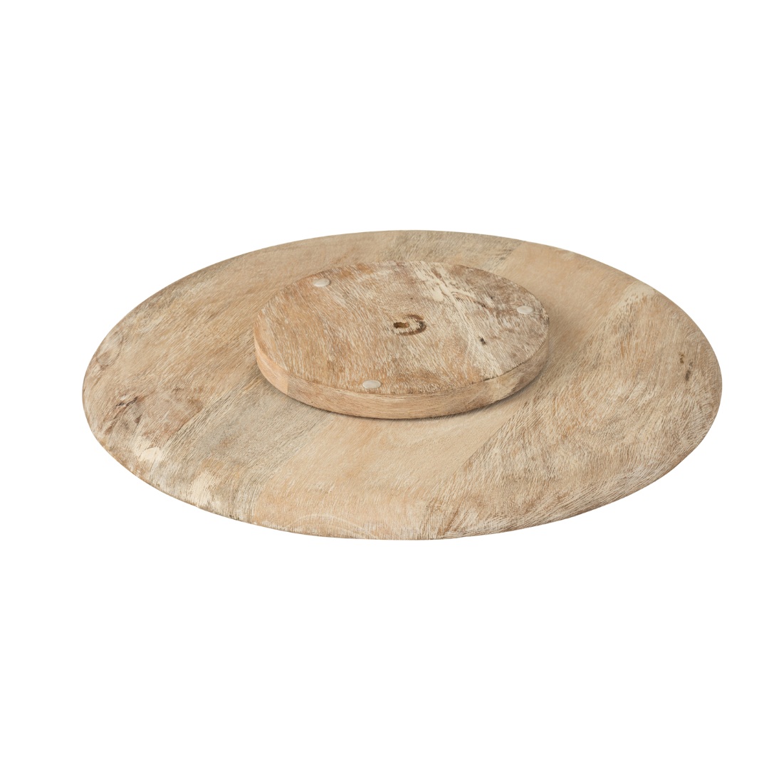 ANAYA WHITE PLAKE LAZY SUSAN TRAY | 56CM