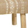 ASHRAM JUTE BENCH | NATURAL /WHITE 120X40X40CM