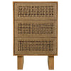 MADURA BEDSIDE TABLE | 3 DOORS | NATURAL 45X36X65CM