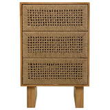 MADURA BEDSIDE TABLE | 3 DOORS | NATURAL 45X36X65CM