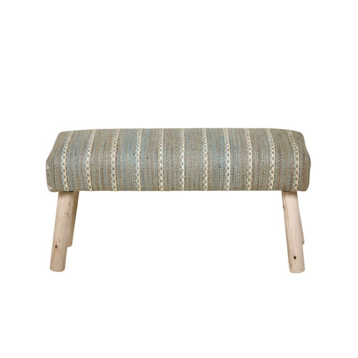 SUTRA JUTE BENCH | GREY 80X30X35CM