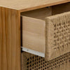 MADURA BEDSIDE TABLE | 3 DOORS | NATURAL 45X36X65CM