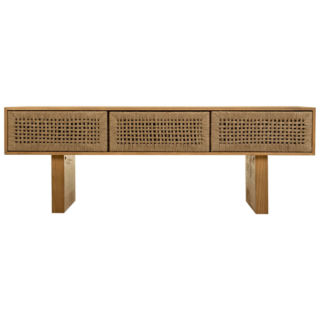 MADURA TV CONSOLE | 3 DOORS | NATURAL 130X36X45CM