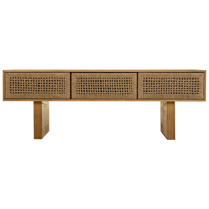 MADURA TV CONSOLE | 3 DOORS | NATURAL 130X36X45CM