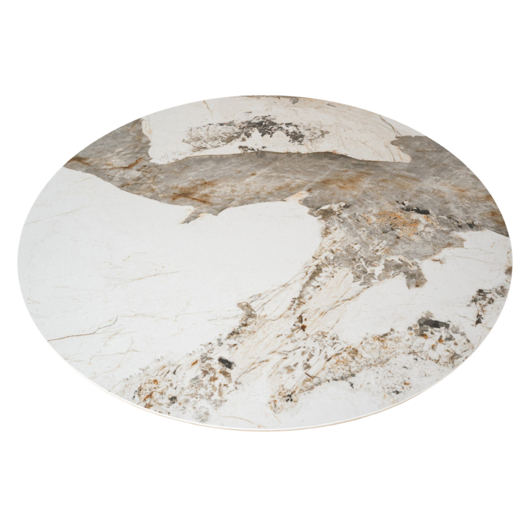 ASH & CERAMIC DINING TABLE | NATURAL/WHITE 150X75CM