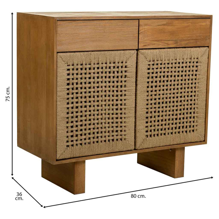 MADURA BUFFET | 2 DOORS | NATURAL 80X36X75CM