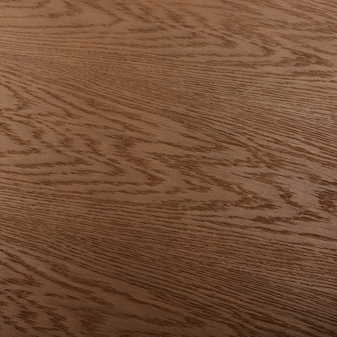 THAI OAK WOOD DINING TABLE | SMOKED BROWN 160CM