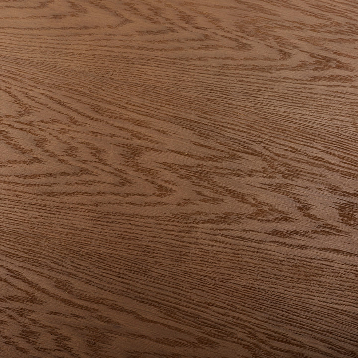 THAI OAK WOOD DINING TABLE | SMOKED BROWN 160CM