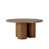 THAI OAK WOOD DINING TABLE | SMOKED BROWN 160CM