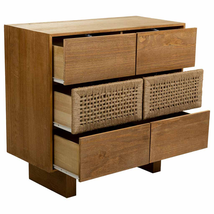 MADURA DRESSER | 6 DRAWERS | NATURAL 80X36X75CM