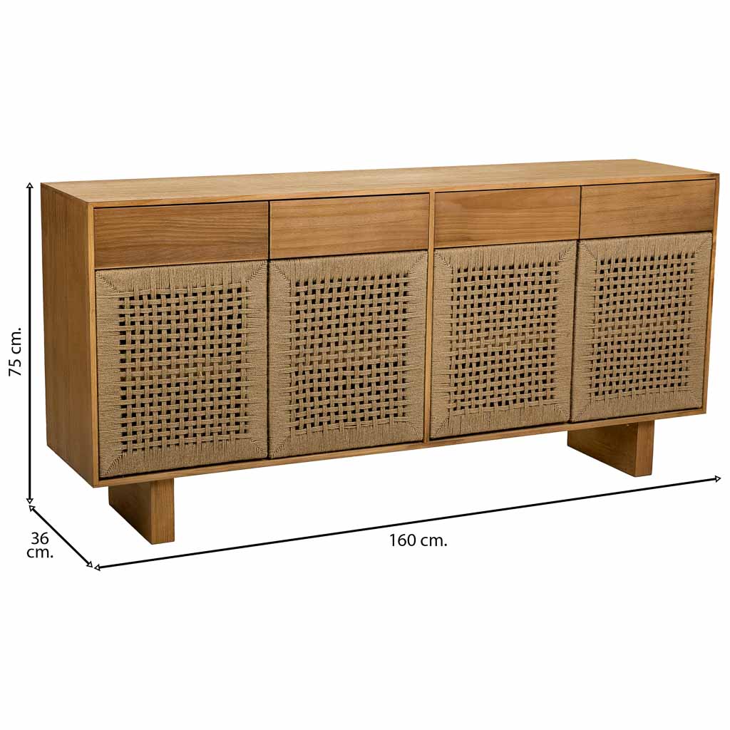 MADURA BUFFET | NATURAL 160X36X75CM