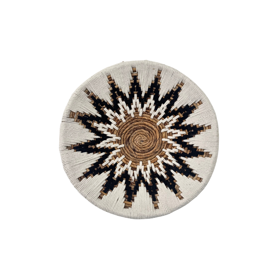 DIANI WALL DECO PLATE | WHITE/BLACK