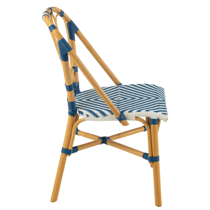 RIVIERA BISTRO DINING CHAIR | BLUE 56X47X85CM