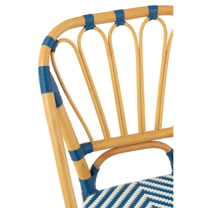 RIVIERA BISTRO DINING CHAIR | BLUE 56X47X85CM